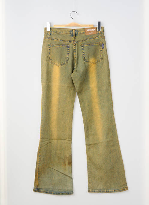 Blugi cu croială evazată verde INTRAMA                        $ femeie
