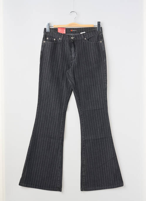 Blugi cu croială evazată negru REDMAN femeie