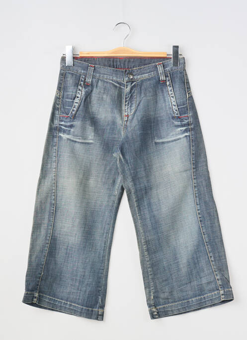 Pantalon trei sferturi albastru CKS fată