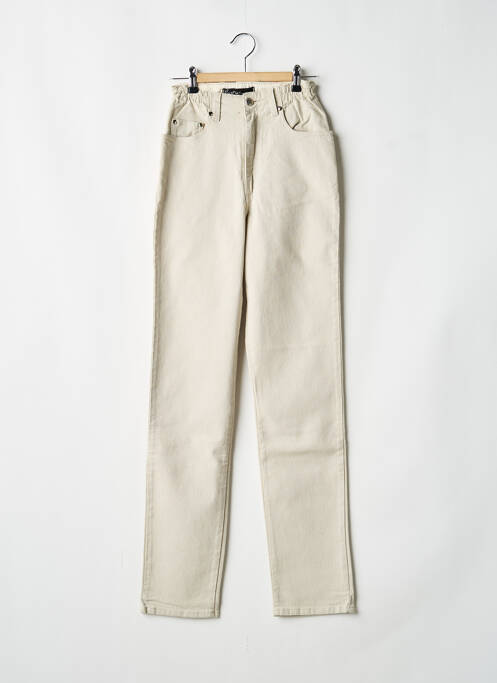 Blugi cu croială slim bej REDMAN femeie