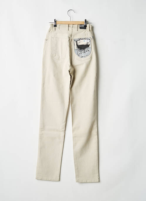 Blugi cu croială slim bej REDMAN femeie