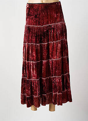 Fustă lungă portocaliu BEVERLY femeie