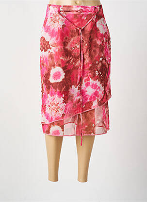 Fustă midi roz BEVERLY femeie