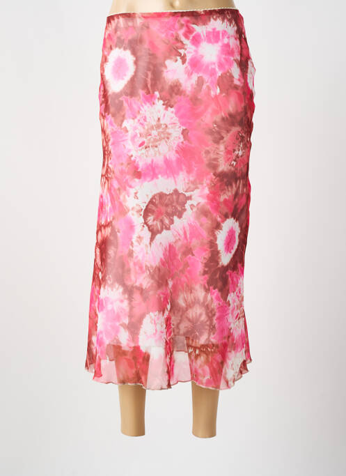 Fustă lungă roz BEVERLY femeie