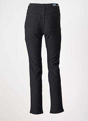 Pantalon slim talie înaltă talie înaltă negru ATLANTA femeie
