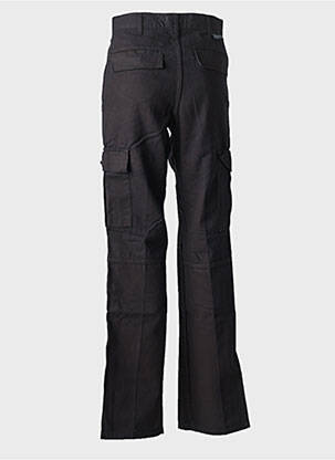 Pantalon cargo țesătură poplin talie înaltă negru REDMAN femeie