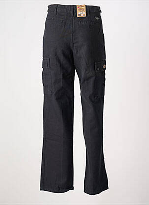 Pantalon cargo croială dreaptă talie înaltă negru REDMAN bărbat