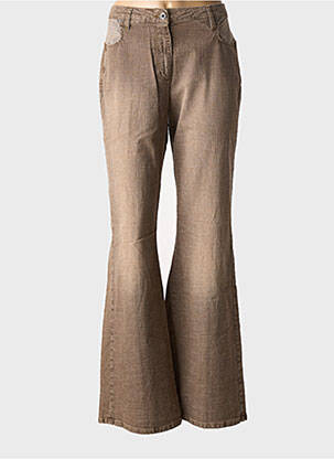 Blugi cu croială evazată maro GUIZMO femeie