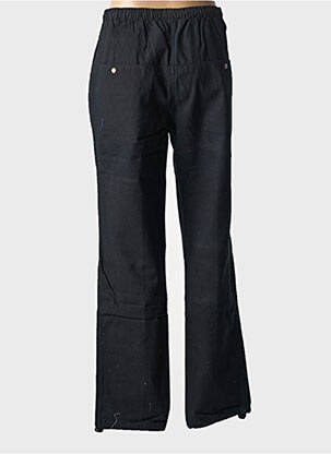 Pantalon drept țesătură poplin mărime normală negru REDMAN femeie