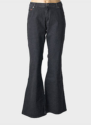 Blugi cu croială evazată negru REDMAN femeie