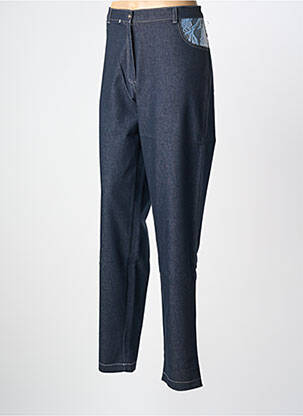 Pantalon slim albastru BEVERLY femeie