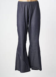 Pantalon evazat talie elastică mărime normală albastru GIANI FORTE femme