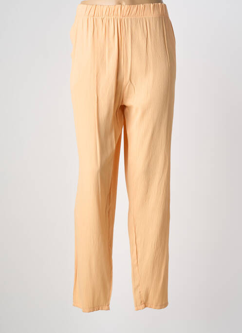 Pantalon drept portocaliu BEVERLY femeie