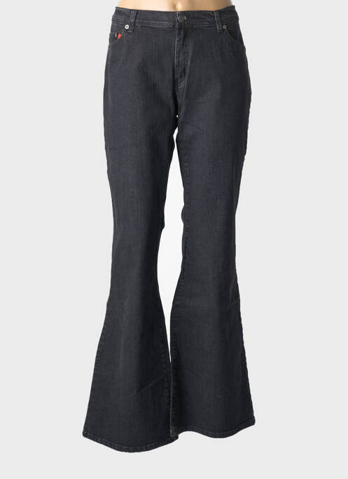 Blugi cu croială evazată negru REDMAN femeie