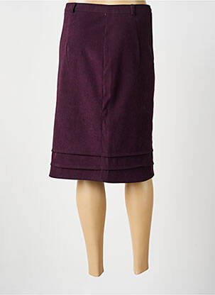 Fustă midi croială dreaptă violet BEVERLY femeie