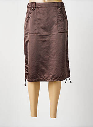 Fustă midi maro LUCCHINI femeie