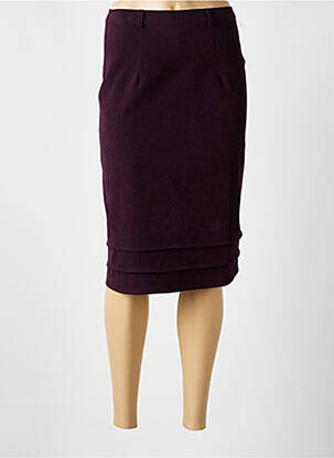 Fustă midi elasticitate violet BEVERLY femeie