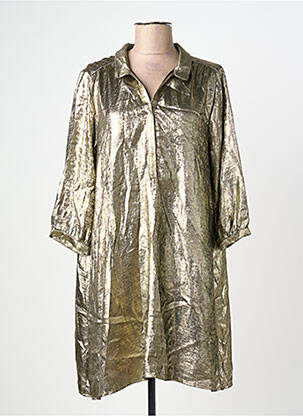 Rochie midi auriu RUE DES ABBESSES femeie