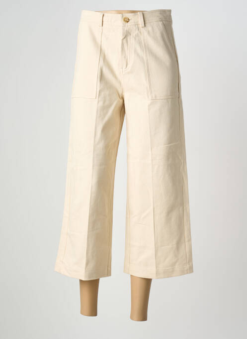 Pantalon trei sferturi bej GRACE & MILA femeie