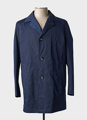 Trench croială dreaptă fără glugă albastru HUGO BOSS bărbat