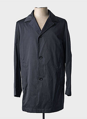 Trench croială dreaptă fără glugă negru HUGO BOSS bărbat