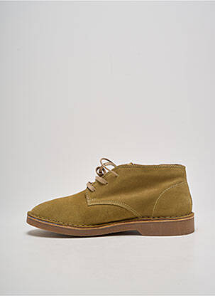Botine/ghete nubuc toc mic verde SELECTED bărbat