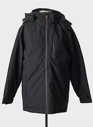 Parka mâneci lungi cu glugă negru DEELUXE homme