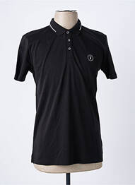 Polo țesătură jersey mâneci scurte negru LE TEMPS DES CERISES homme