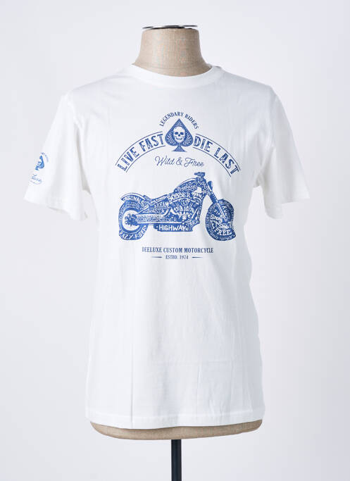 Tricou alb DEELUXE bărbat