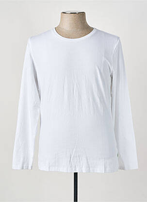 Top guler rotund mâneci lungi alb CASUAL FRIDAY femeie