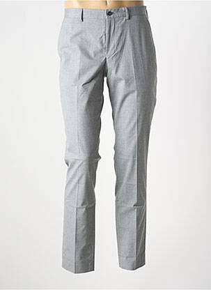 Pantalon chino țesătură melanj mărime normală gri SELECTED bărbat
