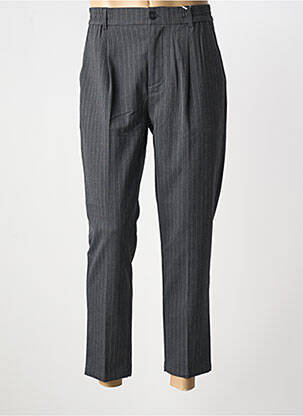 Pantalon 7/8 țesătură melanj talie înaltă gri CASUAL FRIDAY bărbat
