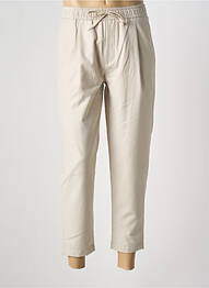 Pantalon 7/8 țesătură poplin mărime normală bej CASUAL FRIDAY homme