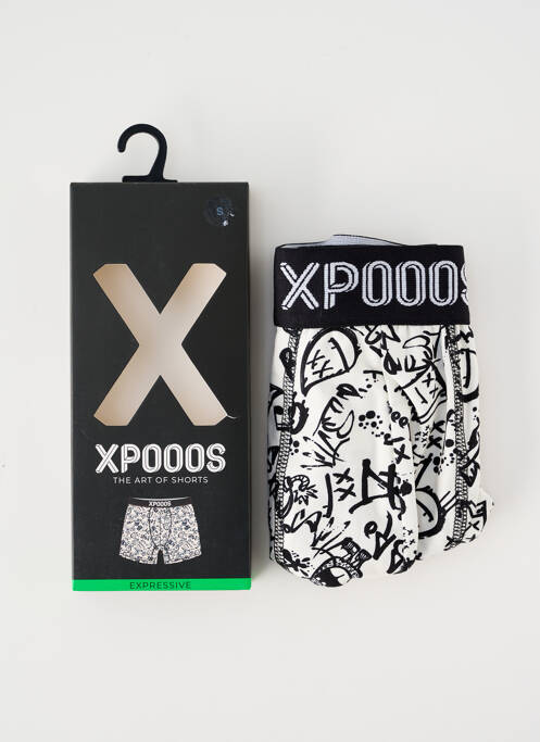 Boxer alb XPOOOS bărbat