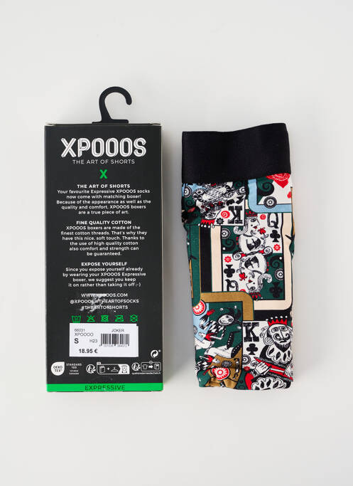 Boxer verde XPOOOS bărbat