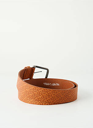 Curea efect material satinat maro TEDDY SMITH unisex