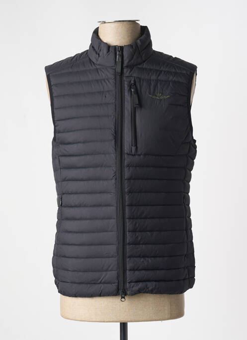 Geacă matlasată negru AERONAUTICA bărbat