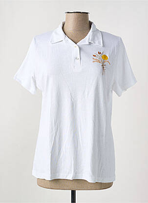 Polo alb I.ODENA femeie