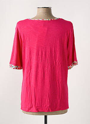 Tricou elasticitate mâneci scurte roz GRIFFON femeie