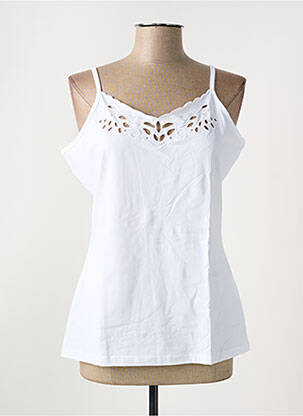 Top alb GUY DUBOUIS femeie