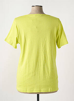 Tricou guler în v mâneci scurte verde I.ODENA femeie
