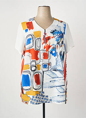 Top alb GUY DUBOUIS femeie