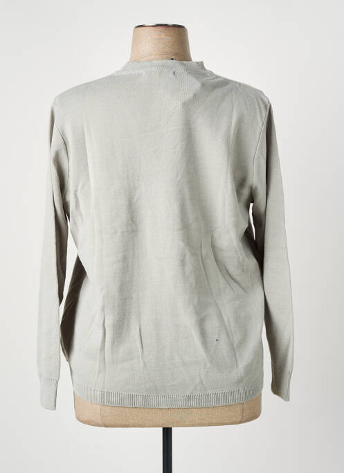 Vestă cu mâneci lungi croială cambrată gri I.ODENA femme