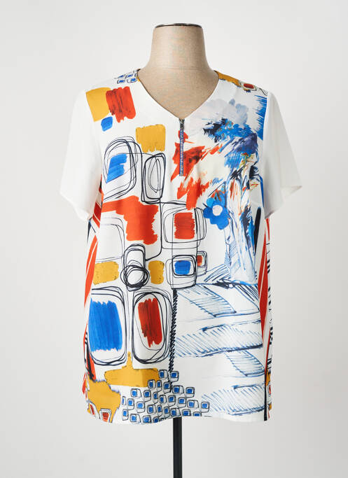 Top alb GUY DUBOUIS femeie