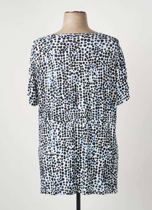 Tricou imprimeu fantezie mâneci scurte albastru GUY DUBOUIS femme