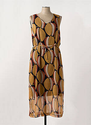 Rochie lungă maro GRIFFON femeie