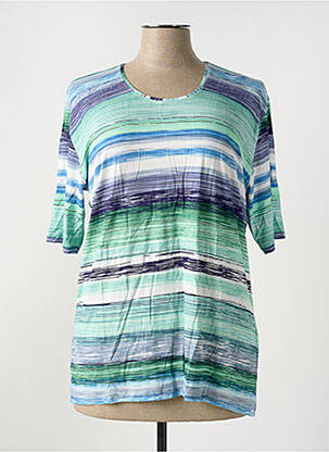 Tricou elasticitate mâneci scurte verde GRIFFON femeie