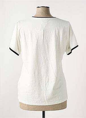 Tricou serigrafie mâneci scurte bej GUY DUBOUIS femeie