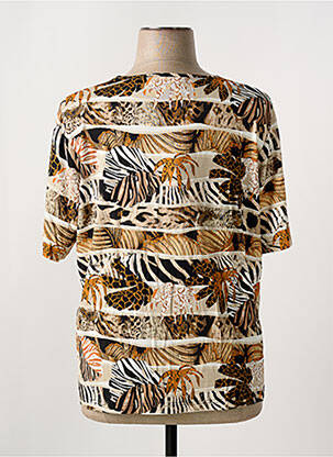 Tricou elasticitate mâneci scurte maro GRIFFON femeie