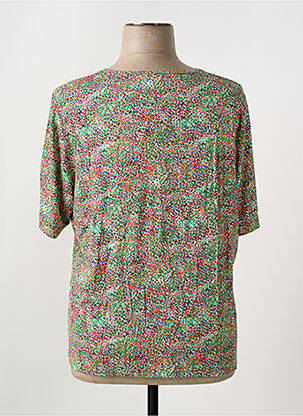 Tricou imprimeu fantezie mâneci scurte verde GRIFFON femeie